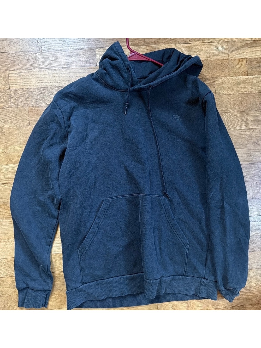 Large - Men - Oakley Black Regular Fit Hoodie Sweatshirt